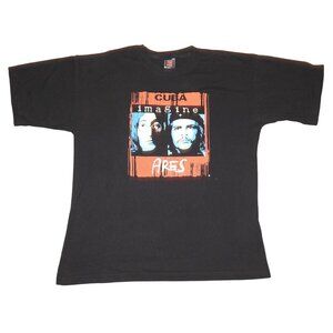 Vintage John Lennon Che Guevara Cuba Imagine Ares T-Shirt Tee Adult Large